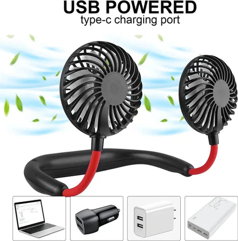 Neck fan for kitchen