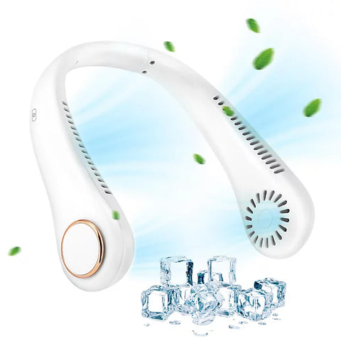 Neck Fan Portable Bladeless neck fans rechargeable USB Cooling Fan
